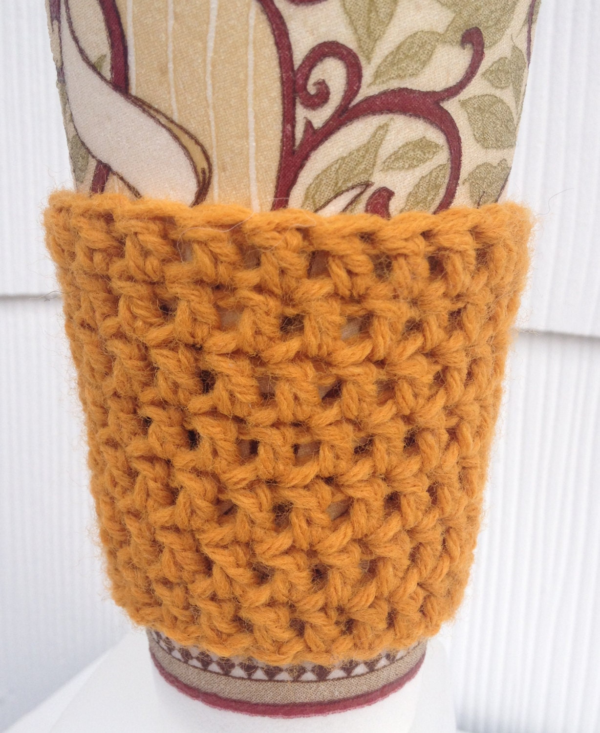 Summer Sale 20% off w/ code "Summer"  Gold Coffee Sleeve  Doubles as a Wrist band cuff/bracelet for a fun punk rock style.