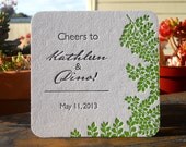 Sample "Save the Date" coaster