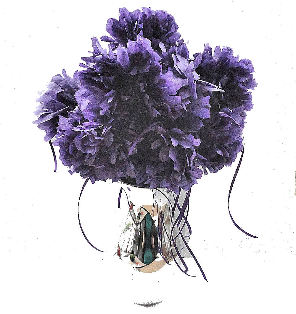 Paper Wedding Bouquet Favors That Grow by Nature Favors - table decorations, personalized tags