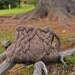Celtic Journey -  unique designer cabled handknit shoulder bag in chocolate brown - eco-fashion