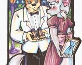 Original Artwork-Exchanging Shoes