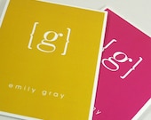 personalized stationery set note cards - your NAME your INITIAL MONOGRAM - set of 8 - personalized stationary folded - choose color