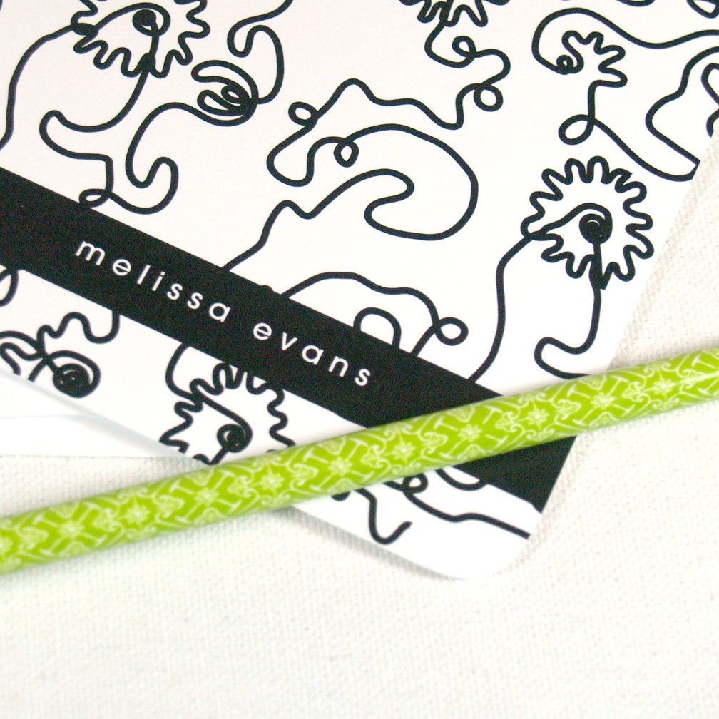 personalized note cards stationery set - MODERN RIBBON PATTERN - set of 8 - personalized stationary folded - choose color