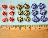 Reserved for Holly:  24 Vintage Ombre Ribbon Rosettes Peach and Lavender