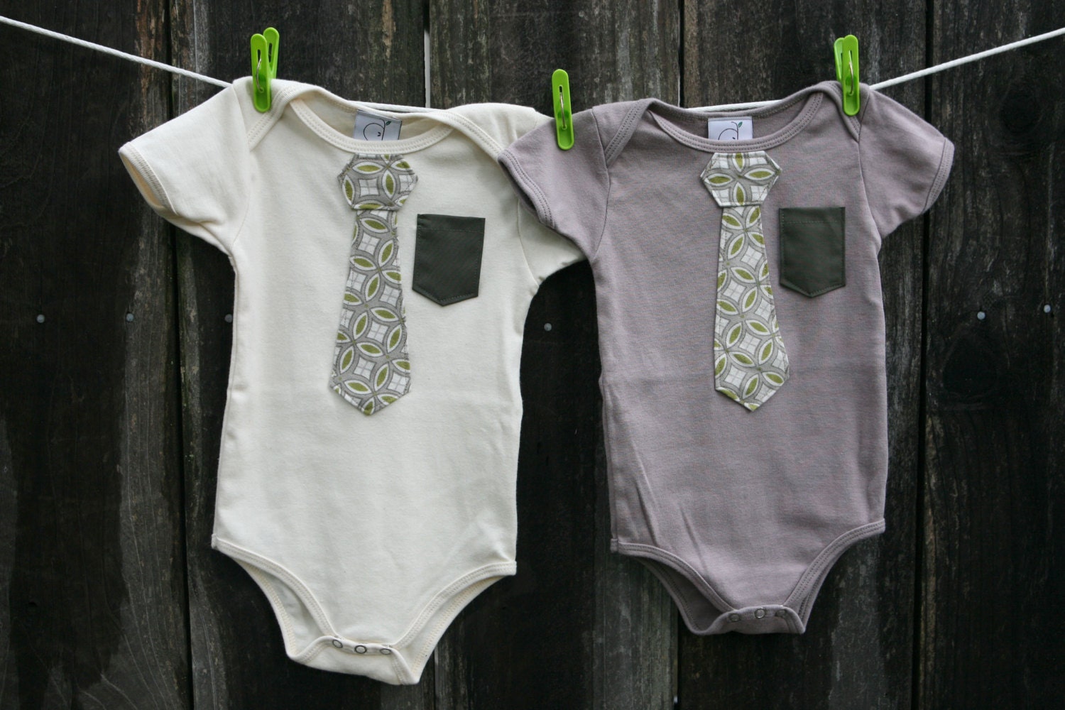 Organic Business Time Onesie - Olive