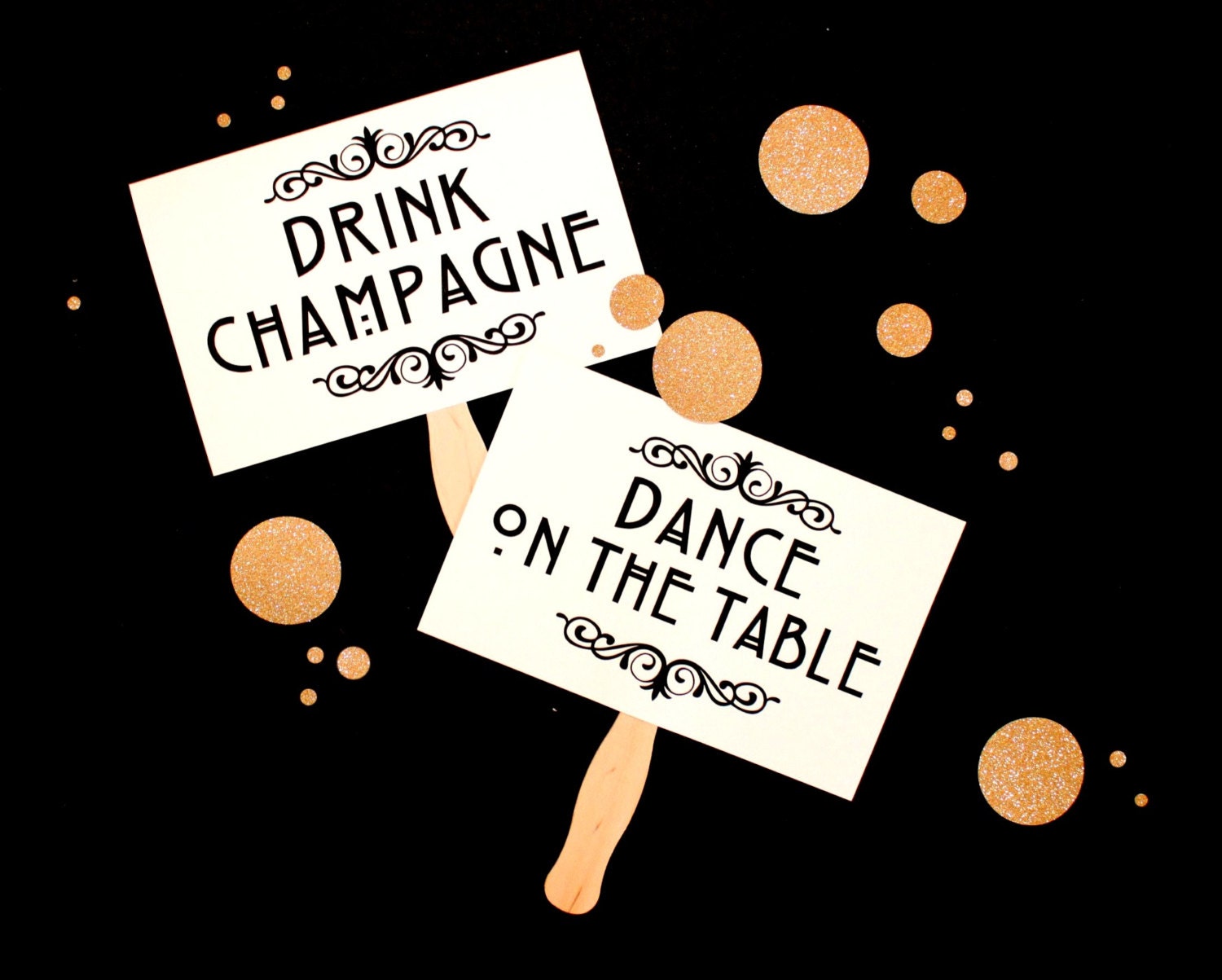 Photobooth Props - Photo Booth Prop. Dance. Black Tie. Toast. Cheer - Party Photo Props