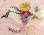 needle felted enchanted fairy forest flowers