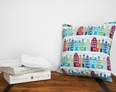 City Scape Blues Cushion