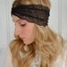 Black Stretch Lace. Two-Way Headband. Tuban Style Headband