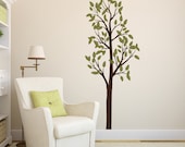 Tall Tree Vinyl Wall Decal- Leafy Tree Graphic item 30027, Sticker, Vinyl Wall Decal.