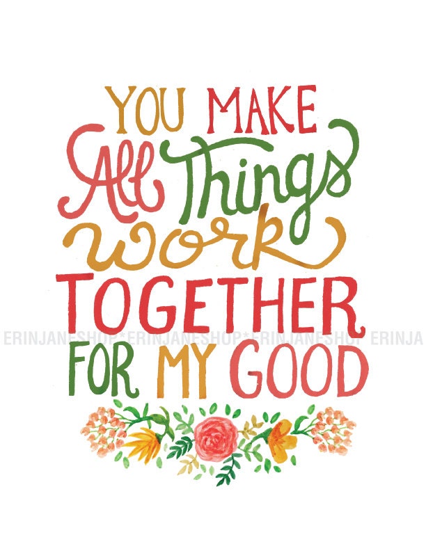 All Things 8x10 inch art print on 8.5x11 white matte paper