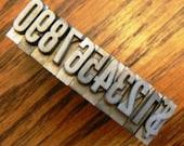 vintage letterpress ... PRINTERS TYPEFACE NUMERIC 0 to 9 plus 1 Grp B 9 is 11 pce