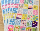 Reproduction paper set  of 5 by Yonagadou - Modern Japan - Mosaic