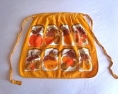 Vintage Terry Cloth Apron Orange Fruit In The Jar
