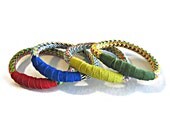 Rope friendship stacked bracelets set of four, brighs