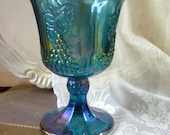 indiana glass harvest grape wine or water goblet