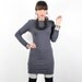 Grey BodyCon Long Sleeved DressT-Shirt in - MADE-To-ORDER