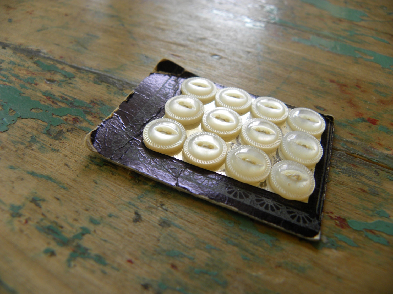 Antique Itty Bitty Mother of Pearl Buttons