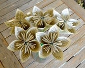 Gone With the Wind Recycled Book Paper Flowers (5 Medium Size)
