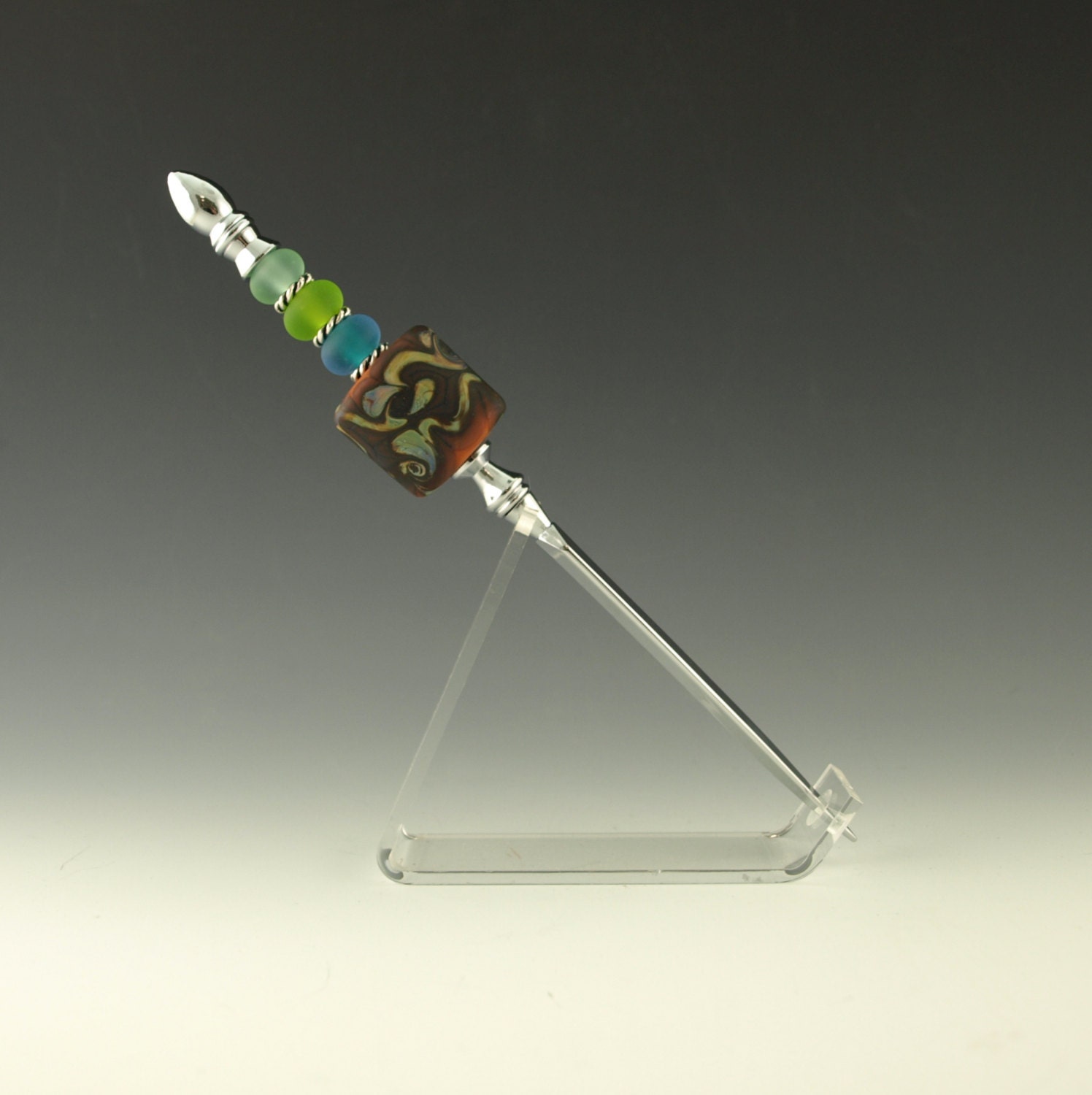 Letter Opener, Housewares, Home and Living, Office, OOAK, Desk Accessory called Winded Floral