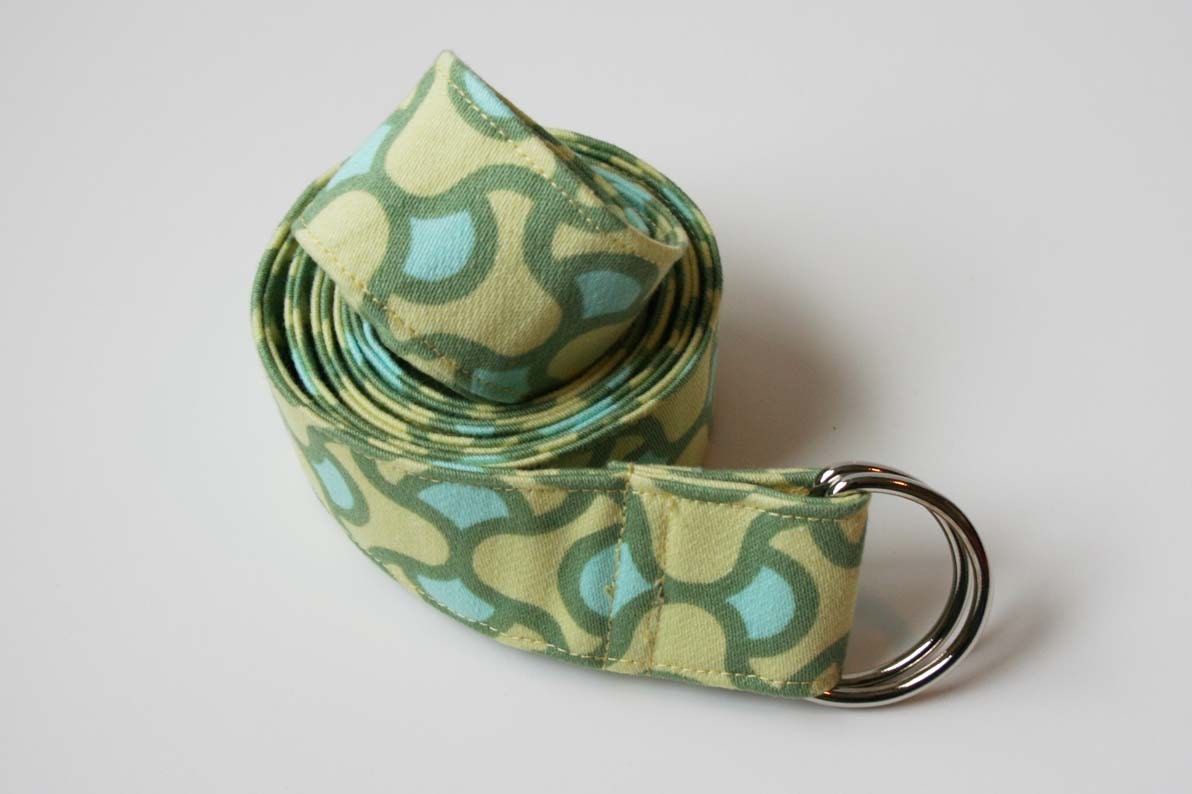 Women's Cotton Belt - Yellow Adjustable Belt