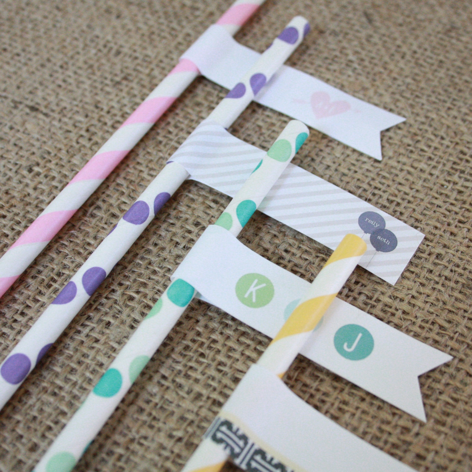 Printable Drink Flags- Choose from 40 designs