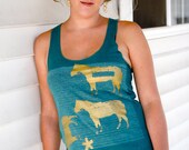 SALE Gold Horse Womens' Tank - Large