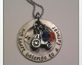 JBK My Heart Belongs to a Farmer necklace