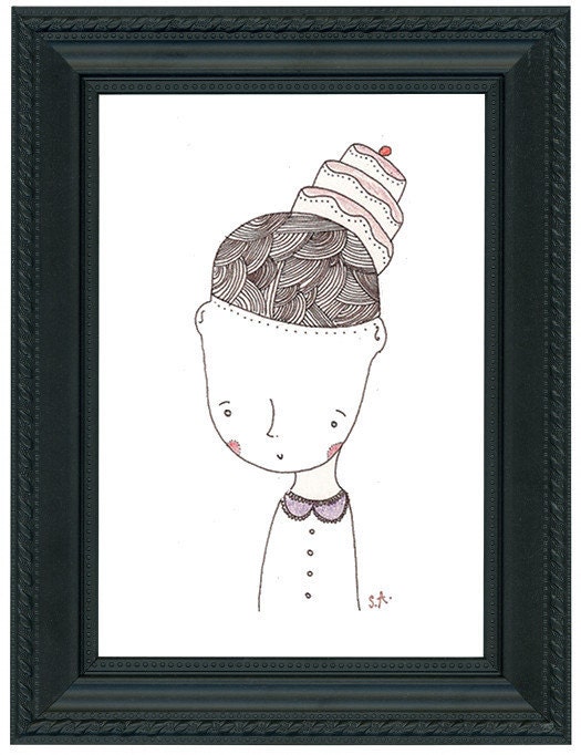 Cake Lady Print.