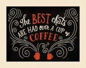 Chat over Coffee - Giclee Print