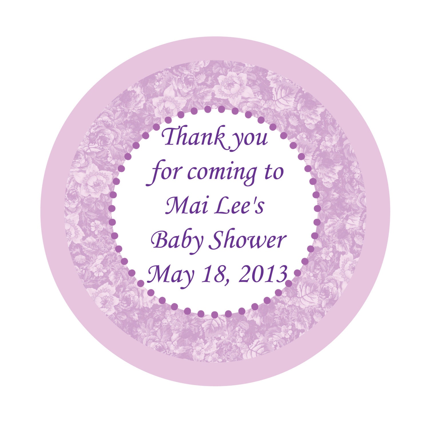 Personalized Stickers, Welcome Baby, Baby Shower, Favor, Treat Bag, Thank you, Wedding, Bridal, Shower, Baby, Set of 48 Il_570xn