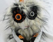 Furry Plush Monster WEMBLY handmade plushie stuffed animal doll one of a kind