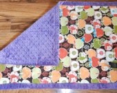 Deluxe Stroller Blanket Changing Pad -- Apples Galore