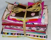 Fabric Stash in Shades of Pink  (18 Pieces)