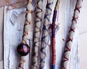 5 Custom Dreads Hair Wraps & Beads Bohemian Hippie Dreadlocks Tribal Falls Synthetic Boho Extensions Hair Accessories