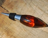 Handturned Copper Polyresin Wine Bottle Stopper