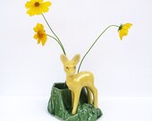 Vintage Shawnee Pottery Deer Planter