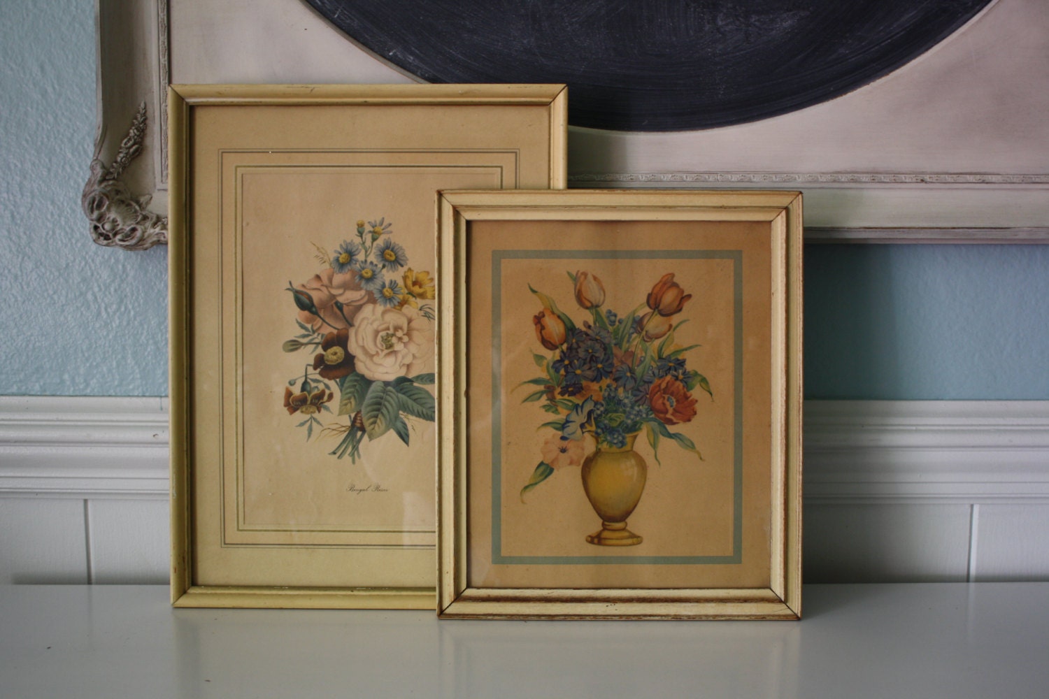 Pair of Shabby Framed Botanicals