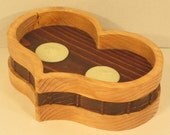 Heart Shaped 2 Tea Light Candle Holder Handmade
