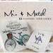 ON SALE Mix and Match 12 Painted Tile Coasters of Your Choice, Personalization Available