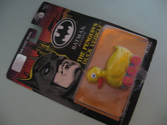 Vintage Batman The Penguins Duck Vehicle pencil sharpener from the 1990's