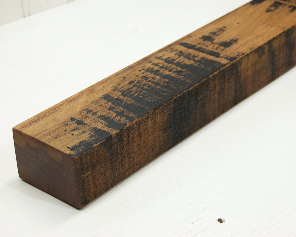Floating Shelf // Reclaimed Wood // 36 inch // Rustic Tropical Hardwood