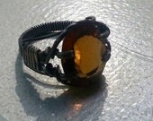 Sterling Silver, Antiqued, Amber, Citrine, Trending, Sparkle, Spring, Party, Cocktail, Gift, Summer