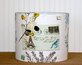 French Postal Drum Lampshade