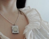 Steampunk storybook locket - Wittnauer watch face