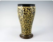 Etched Porcelain Pilsner Beer Glass