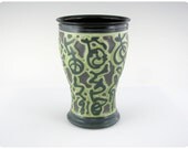 Etched Porcelain Pilsner Beer Glass