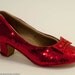 French Heel Red Ruby Slipper Sequin Heels