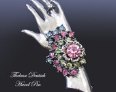 Vintage Hand Pin Thelma Deutsch 1980s