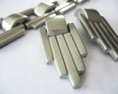 Ben Amun Bracelet and Earrings Industria Collection Art Deco Hollywood Jewelry 1980's